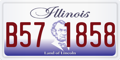 IL license plate B571858
