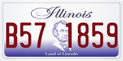 IL license plate B571859