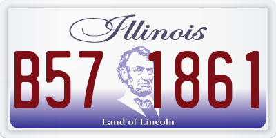 IL license plate B571861