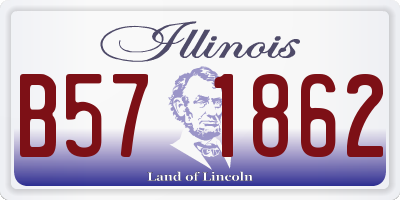 IL license plate B571862
