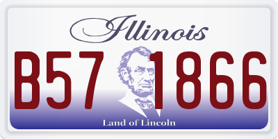 IL license plate B571866