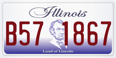 IL license plate B571867