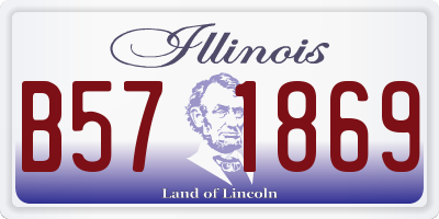IL license plate B571869