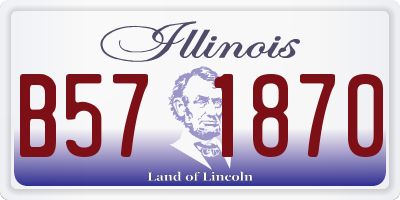 IL license plate B571870