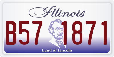 IL license plate B571871