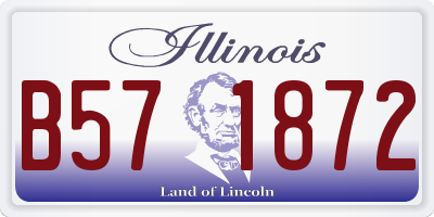 IL license plate B571872