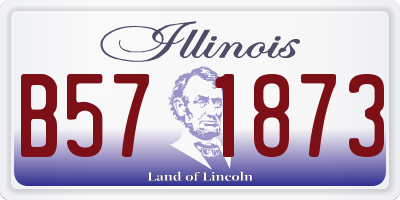 IL license plate B571873