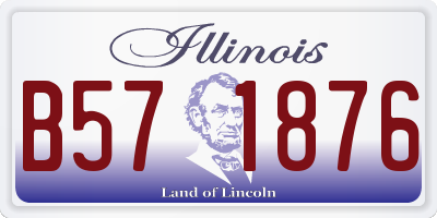 IL license plate B571876