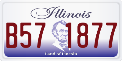IL license plate B571877