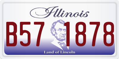 IL license plate B571878
