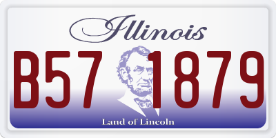 IL license plate B571879
