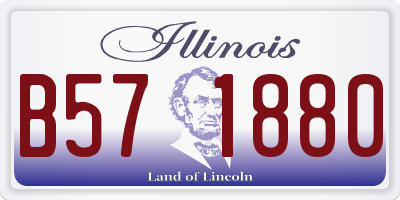 IL license plate B571880