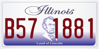 IL license plate B571881