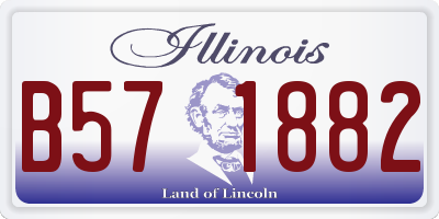 IL license plate B571882