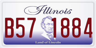 IL license plate B571884