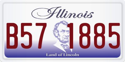 IL license plate B571885