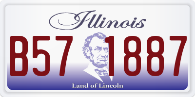 IL license plate B571887