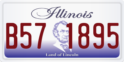 IL license plate B571895