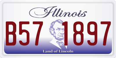IL license plate B571897