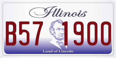 IL license plate B571900