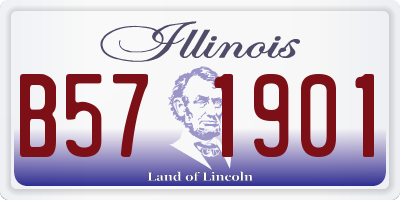 IL license plate B571901