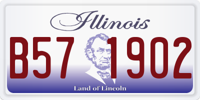 IL license plate B571902