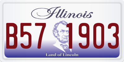 IL license plate B571903