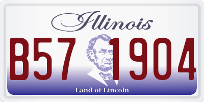 IL license plate B571904