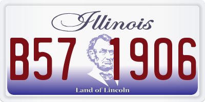 IL license plate B571906