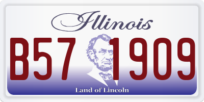 IL license plate B571909