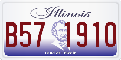 IL license plate B571910