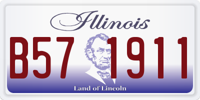 IL license plate B571911