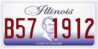 IL license plate B571912