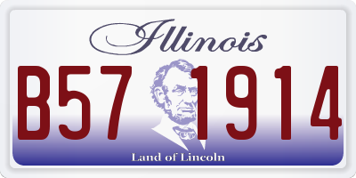 IL license plate B571914