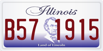 IL license plate B571915