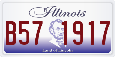 IL license plate B571917