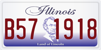 IL license plate B571918