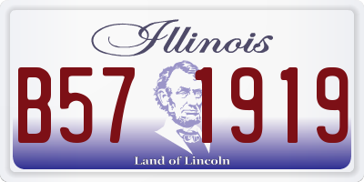 IL license plate B571919