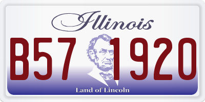 IL license plate B571920