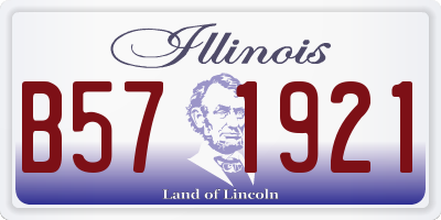 IL license plate B571921