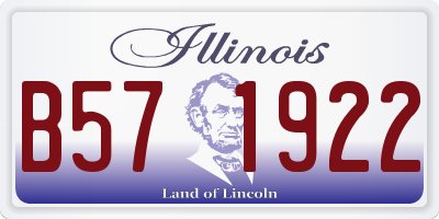 IL license plate B571922