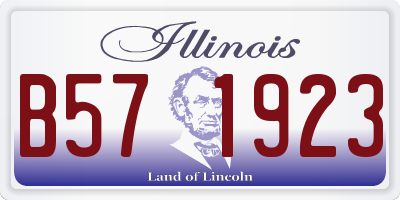 IL license plate B571923