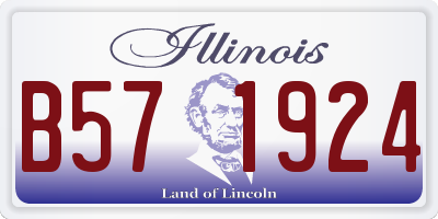 IL license plate B571924