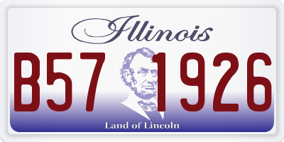 IL license plate B571926