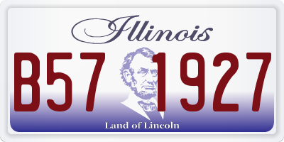 IL license plate B571927