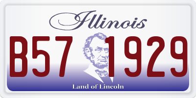 IL license plate B571929