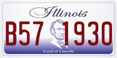 IL license plate B571930