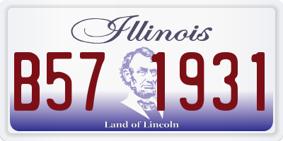 IL license plate B571931