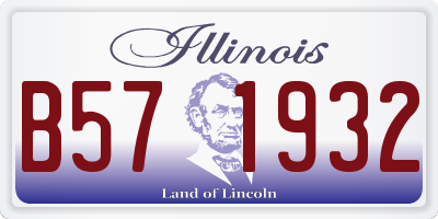 IL license plate B571932