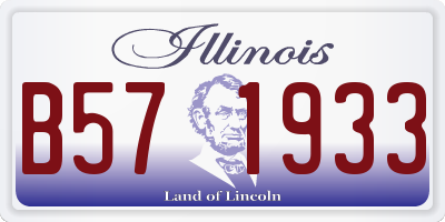 IL license plate B571933